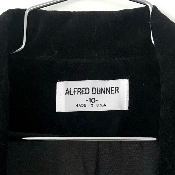 Vintage 1980’s black velvet blazer jacket coat - Picture 6 of 8